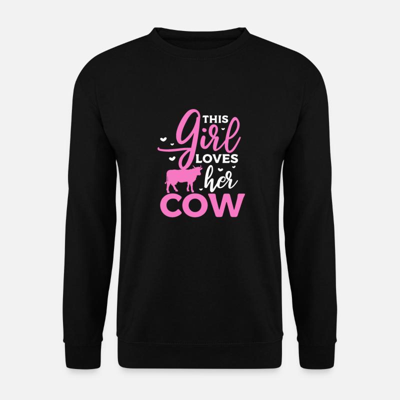 Cow - Unisex Sweatshirt - black