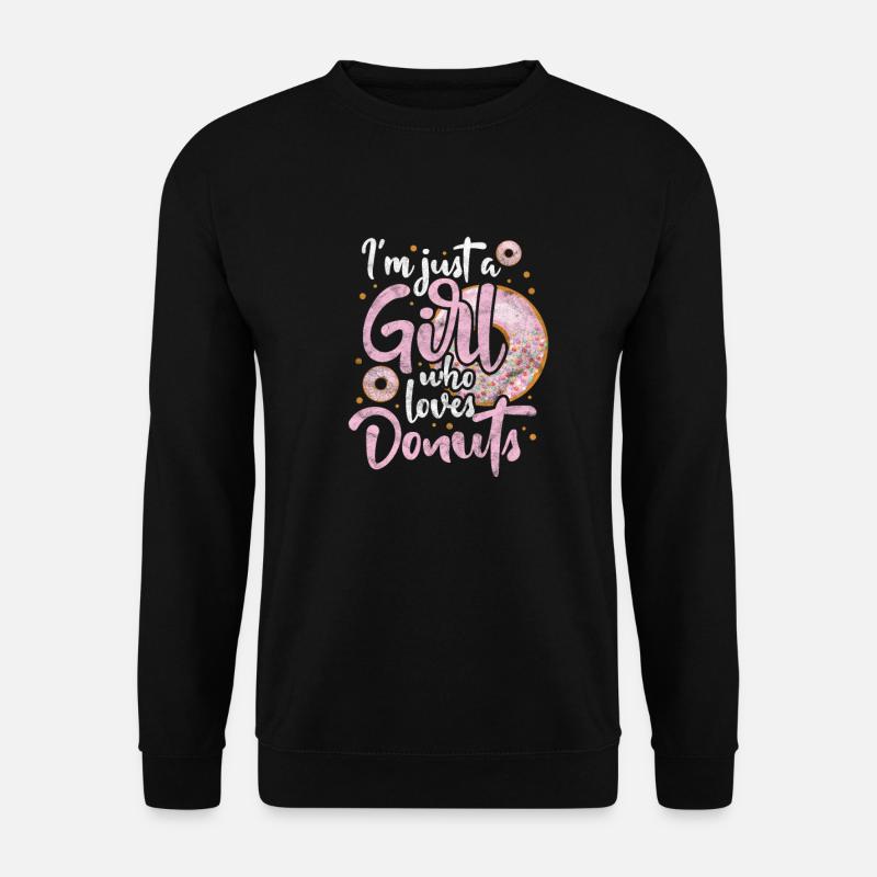 Fille beignet - Sweat-shirt Unisexe - noir