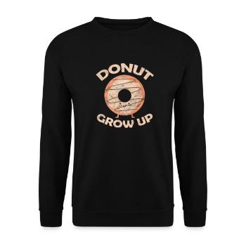 Doughnut - Unisex Sweatshirt - black - Front - Alina (178cm) & Michal (187cm)