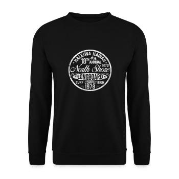 Hawaii Urlaub Aloha Sommer Hawaiian Geschenk - Unisex Pullover - Schwarz - Vorne - Alina (178cm) & Michal (187cm)