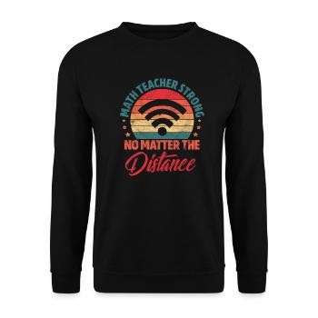 Mathematics - Unisex Sweatshirt - black - Front - Alina (178cm) & Michal (187cm)