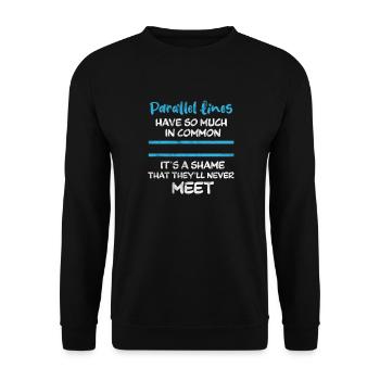 Mathematics - Unisex Sweatshirt - black - Front - Alina (178cm) & Michal (187cm)