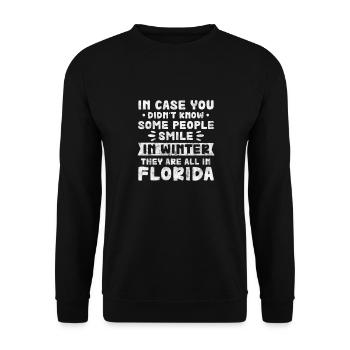 Floride Usa Miami America Cadeau de voyage de vacances - Sweat-shirt Unisexe - noir - Devant - Alina (178cm) & Michal (187cm)