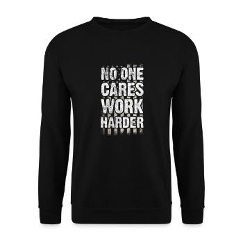 Motivation Motivate Career Saying Gift - Unisex Sweatshirt - black - Front - Alina (178cm) & Michal (187cm)