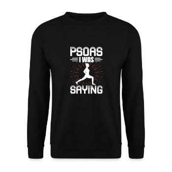 Physiotherapist - Unisex Sweatshirt - black - Front - Alina (178cm) & Michal (187cm)