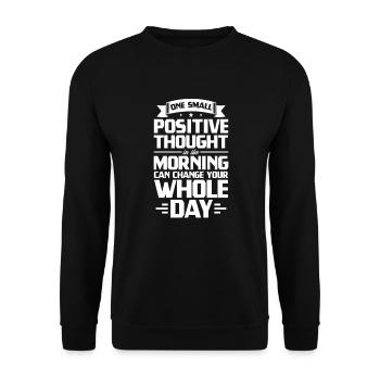 Motivation - Sweat-shirt Unisexe - noir - Devant - Alina (178cm) & Michal (187cm)