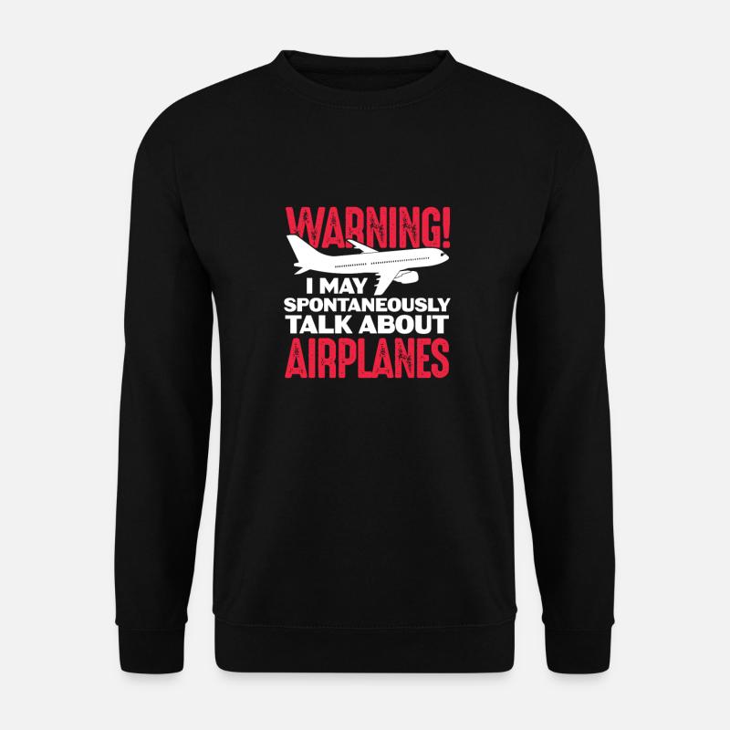 Pilot Airplane Flying Flyer Gift - Unisex Sweatshirt - black