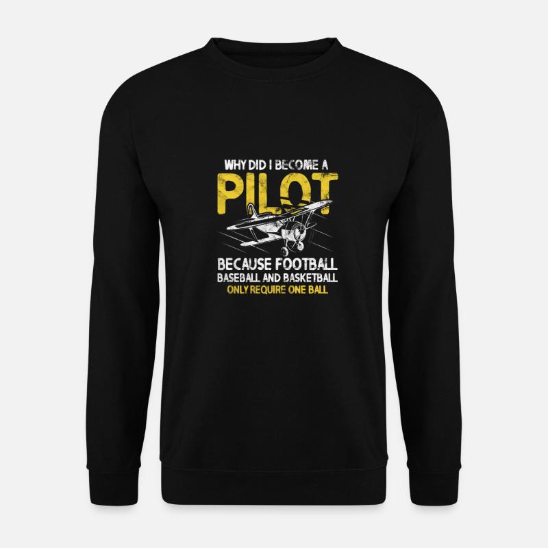 Pilote - Sweat-shirt Unisexe - noir