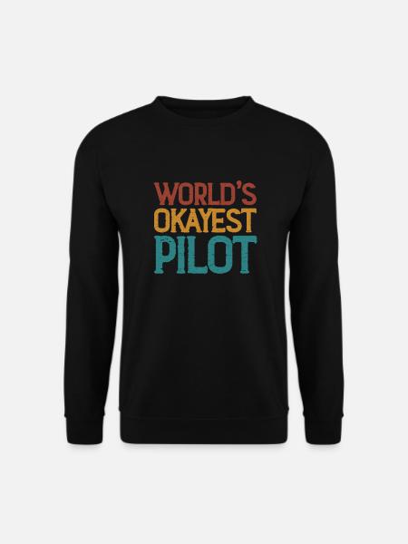 Pilot Airplane Flying Flyer Gift - Unisex Sweatshirt - black