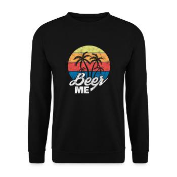 Beer Alcohol Drinking JGA Beer Mug Drinking Gift - Unisex Sweatshirt - black - Front - Alina (178cm) & Michal (187cm)