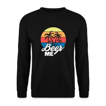 Bière - Sweat-shirt Unisexe - noir - Devant - Alina (178cm) & Michal (187cm)