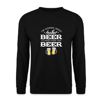 Bière - Sweat-shirt Unisexe - noir - Devant - Alina (178cm) & Michal (187cm)