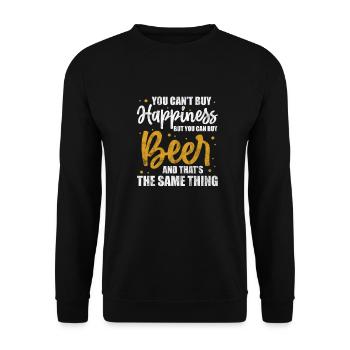 Beer Alcohol Drinking JGA Beer Mug Drinking Gift - Unisex Sweatshirt - black - Front - Alina (178cm) & Michal (187cm)