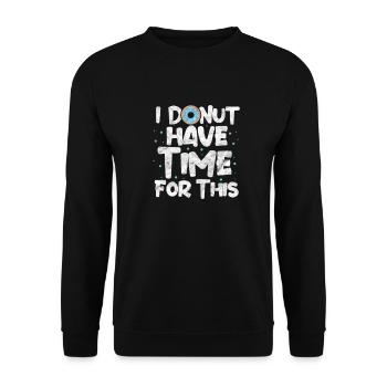 Doughnut - Unisex Sweatshirt - black - Front - Alina (178cm) & Michal (187cm)
