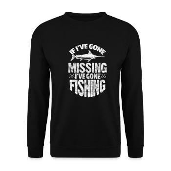 Angler - Unisex Pullover - Schwarz - Vorne - Alina (178cm) & Michal (187cm)