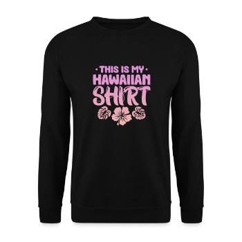 Hawaii - Unisex Sweatshirt - black - Front - Alina (178cm) & Michal (187cm)