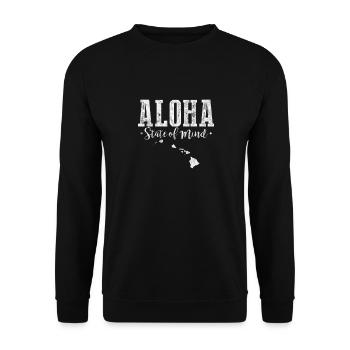 Hawaii Urlaub Aloha Sommer Hawaiian Geschenk - Unisex Pullover - Schwarz - Vorne - Alina (178cm) & Michal (187cm)
