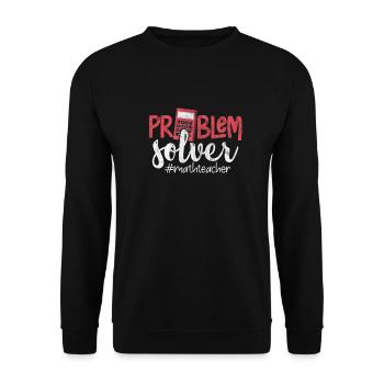 Mathematics - Unisex Sweatshirt - black - Front - Alina (178cm) & Michal (187cm)