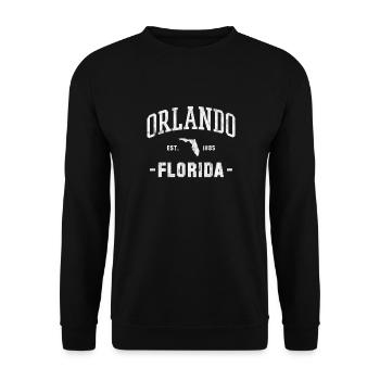 Floride Orlando USA Amérique Cadeau de voyage de vacances - Sweat-shirt Unisexe - noir - Devant - Alina (178cm) & Michal (187cm)
