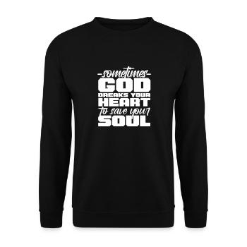 Motivation - Unisex Sweatshirt - black - Front - Alina (178cm) & Michal (187cm)