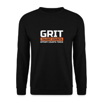 Motivation - Unisex Sweatshirt - black - Front - Alina (178cm) & Michal (187cm)