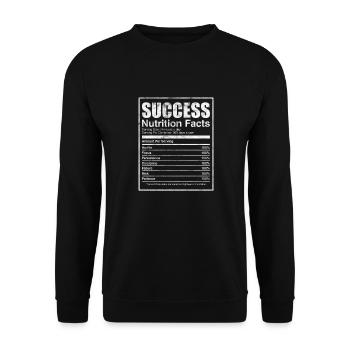Motivation Motivieren Karriere Spruch Geschenk - Unisex Pullover - Schwarz - Vorne - Alina (178cm) & Michal (187cm)