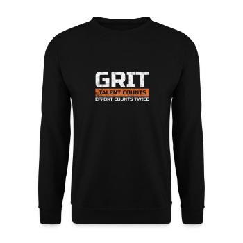 Motivation Motivate Career Saying Gift - Unisex Sweatshirt - black - Front - Alina (178cm) & Michal (187cm)