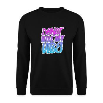 Donut Sweets Donuts Food Baker Gift - Unisex Sweatshirt - black - Front - Alina (178cm) & Michal (187cm)