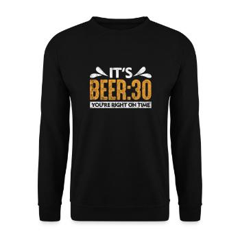 Beer Alcohol Drinking JGA Beer Mug Drinking Gift - Unisex Sweatshirt - black - Front - Alina (178cm) & Michal (187cm)