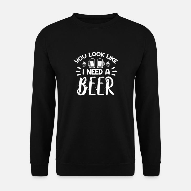 Bier - Unisex Pullover - Schwarz