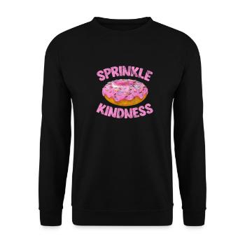 Beignet - Sweat-shirt Unisexe - noir - Devant - Alina (178cm) & Michal (187cm)