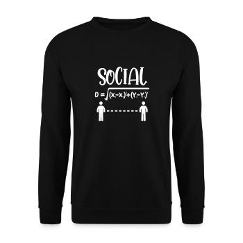 Mathématiques - Sweat-shirt Unisexe - noir - Devant - Alina (178cm) & Michal (187cm)