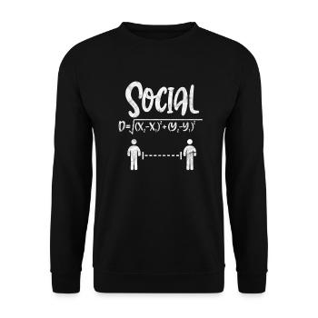 Mathematics - Unisex Sweatshirt - black - Front - Alina (178cm) & Michal (187cm)