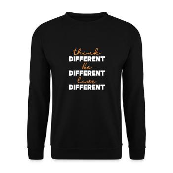 Motivation - Unisex Sweatshirt - black - Front - Alina (178cm) & Michal (187cm)