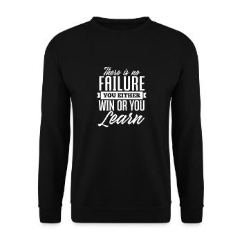 Motivation - Unisex Sweatshirt - black - Front - Alina (178cm) & Michal (187cm)
