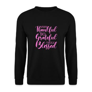 Motivation - Sweat-shirt Unisexe - noir - Devant - Alina (178cm) & Michal (187cm)