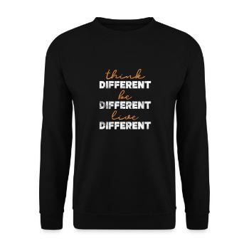 Motivation Motivieren Karriere Spruch Geschenk - Unisex Pullover - Schwarz - Vorne - Alina (178cm) & Michal (187cm)