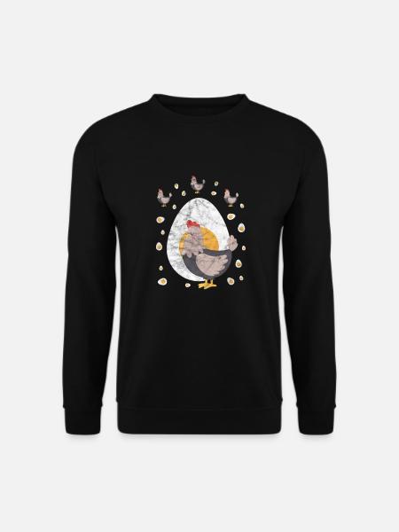 Huhn - Unisex Pullover - Schwarz