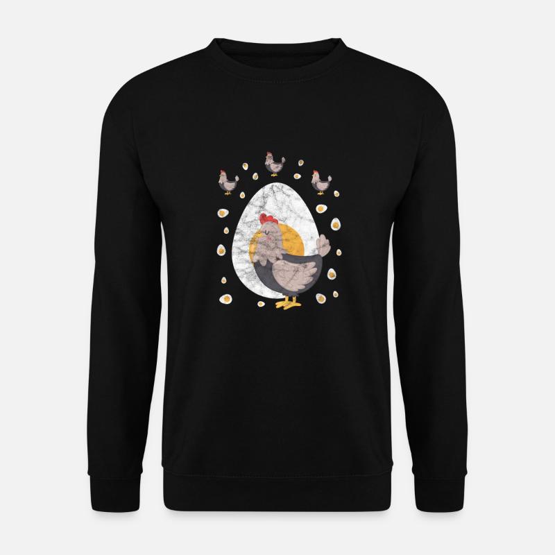 Huhn - Unisex Pullover - Schwarz