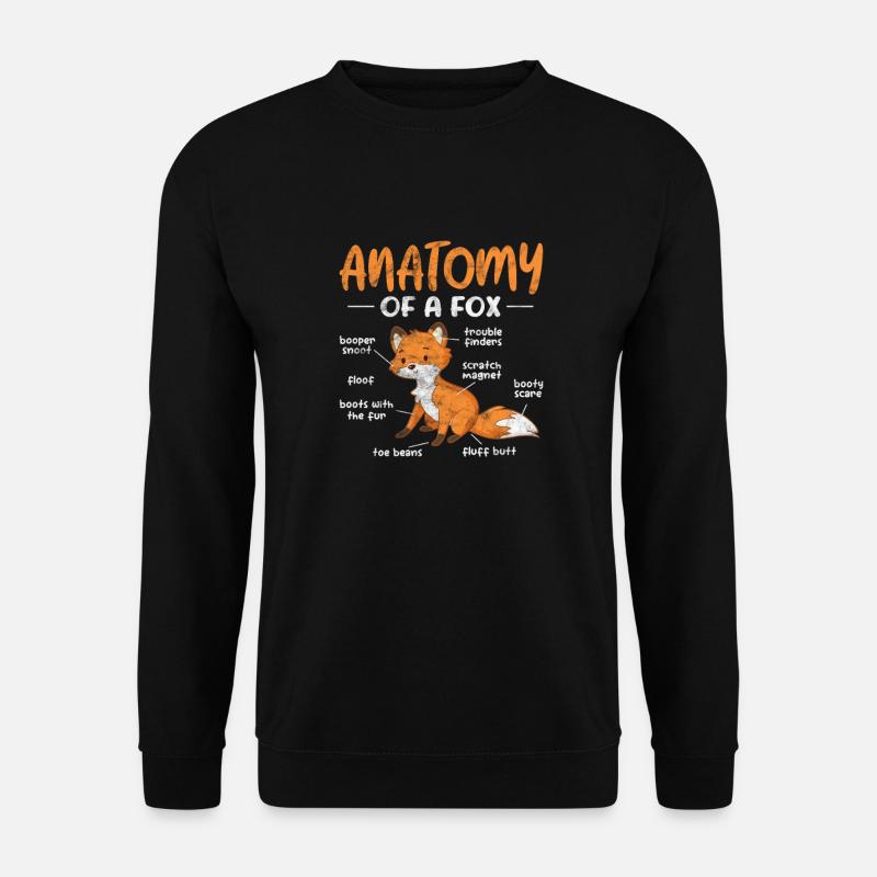 Fuchs - Unisex Pullover - Schwarz