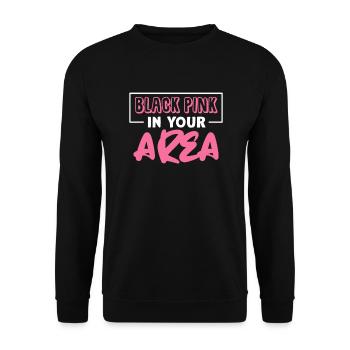 K-Pop - Unisex Pullover - Schwarz - Vorne - Alina (178cm) & Michal (187cm)