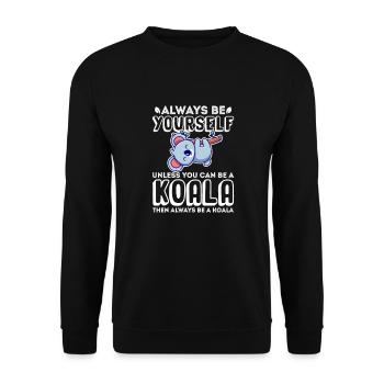 Koala Koala Bear Australie Bear Gift - Sweat-shirt Unisexe - noir - Devant - Alina (178cm) & Michal (187cm)