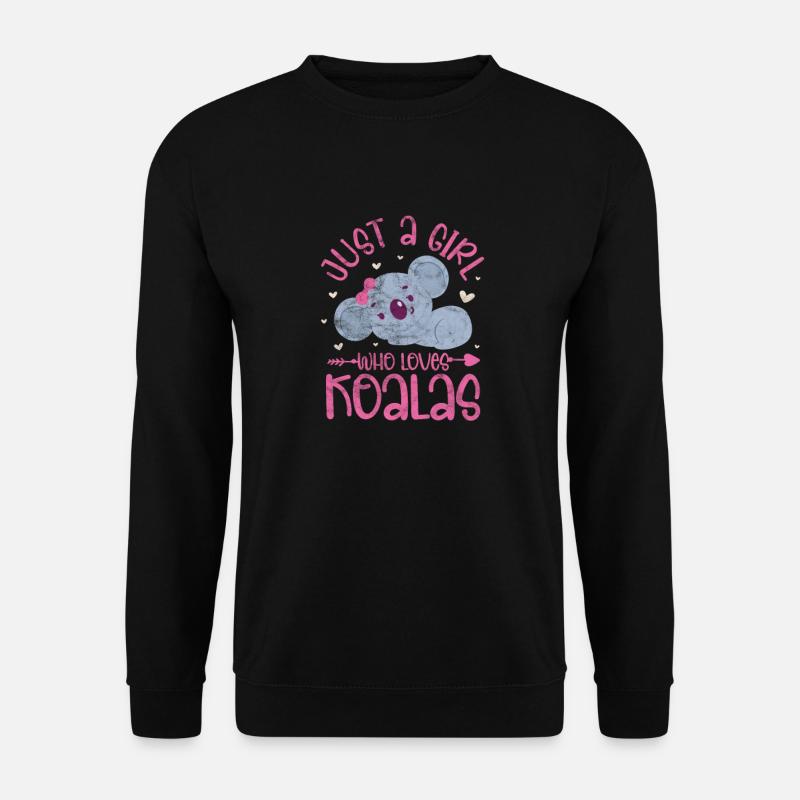 fille koala - Sweat-shirt Unisexe - noir