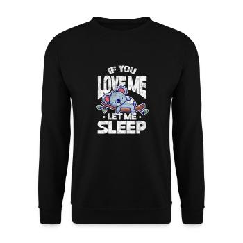 Koala - Unisex Pullover - Schwarz - Vorne - Alina (178cm) & Michal (187cm)