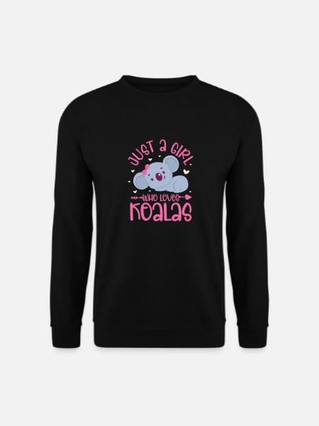 Koala Girl Koala Bear Girl Australie Cadeau - Sweat-shirt Unisexe - noir
