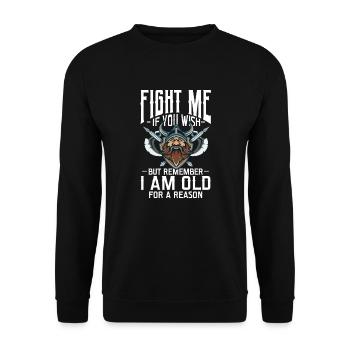 Viking Viking Vikings Odin Walhalla Gift - Unisex Sweatshirt - black - Front - Alina (178cm) & Michal (187cm)