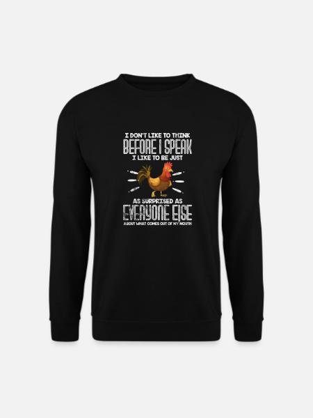 Huhn - Unisex Pullover - Schwarz