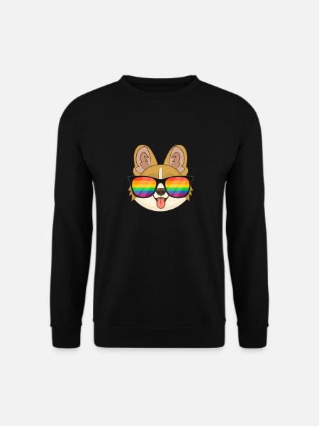 Corgi LGBT - Unisex Pullover - Schwarz