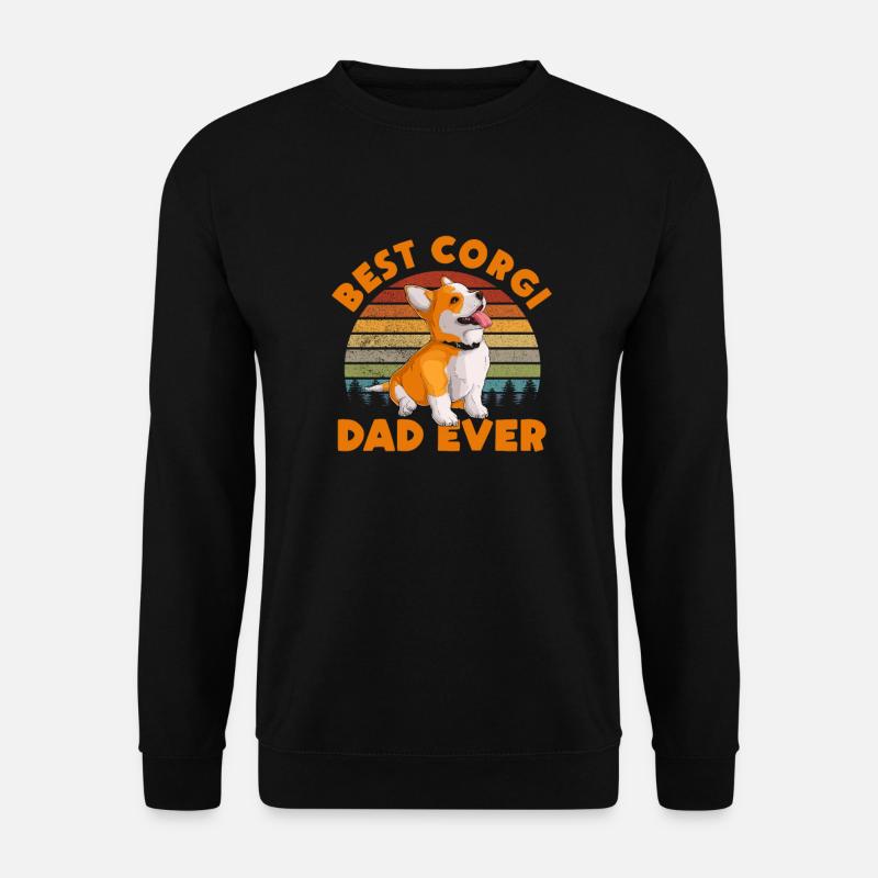 Père Corgi - Sweat-shirt Unisexe - noir