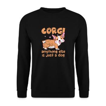 Welsh Corgi Dog Dog Dog Race Cadeau - Sweat-shirt Unisexe - noir - Devant - Alina (178cm) & Michal (187cm)